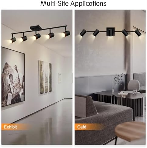 BoostArea 5-Light Track Lighting Kit for Kitchen and Living Room