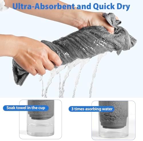 Vabrloy Baby Hooded Towel with Gray Elephant Design