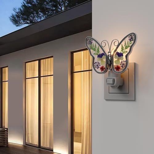 KYBOSAM Butterfly Night Light Wall Plug-In Decor