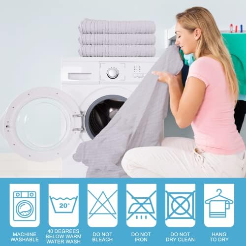 Asung 3 Pack Muslin Baby Towels 6 Layers Grey 1