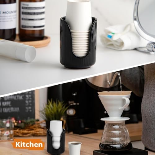 Sleek Multi-Functional Cup Dispenser for Bathroom and Kitchen