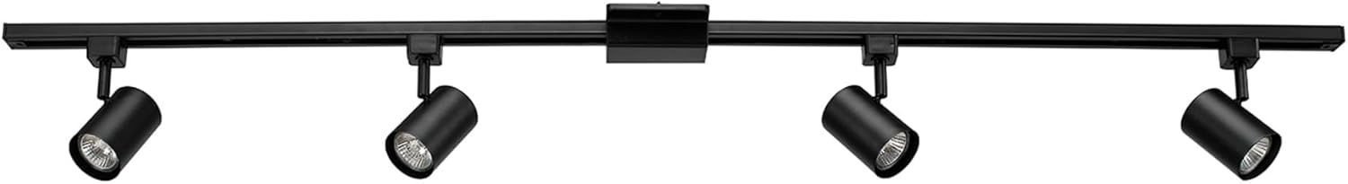 Globe Electric Tribeca 4-Light Track Lighting Kit Matte Black