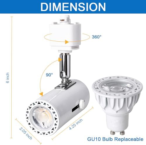 EAGLOD H Track Lighting Heads 10 Pack Dimmable Warm White