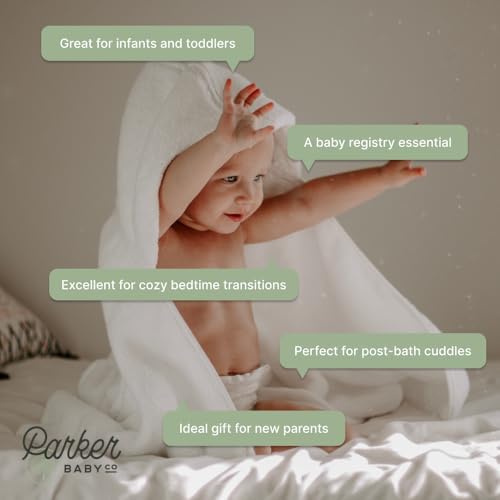 Parker Baby Co Premium 100 Soft Bath Towel with Hood