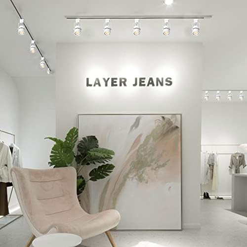 10W H Track Lighting Heads Dimmable LED for Accent Lighting 16Pack