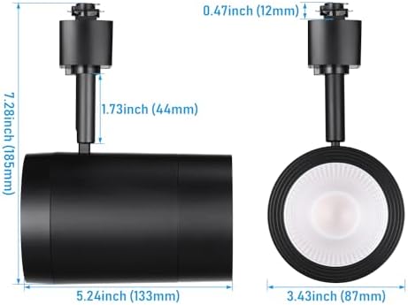 LEONLITE 175W LED Track Light Heads 36 Dimmable Pack of 4