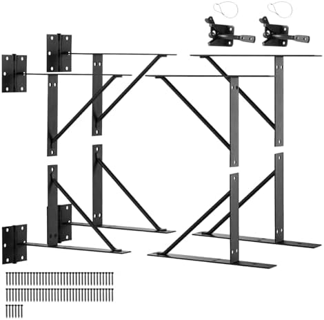 VEVOR Gate Corner Brace Bracket 2 Sets Black
