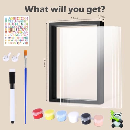 Family Handprint DIY Craft Kit with Wooden Frame