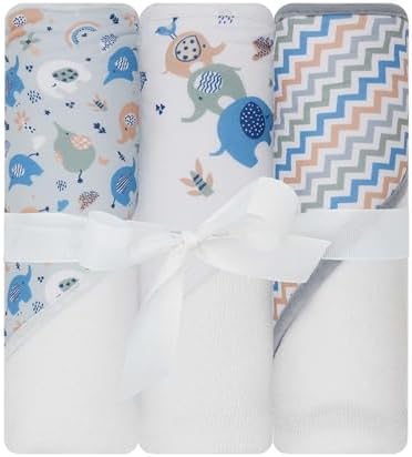 Little Celebrity Hooded Baby Towels 30 x 26 3 Pack