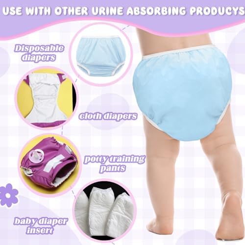 Funtery 12-Pack Waterproof Training Pants for Toddlers Reusable Diaper Covers Unisex