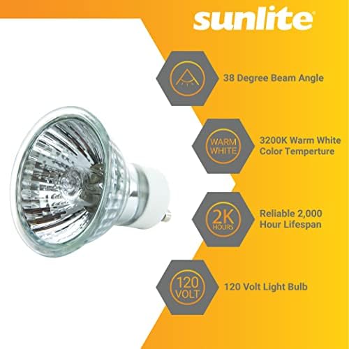 Sunlite MR16 Halogen Bulb 35W 38 Flood 6-Pack
