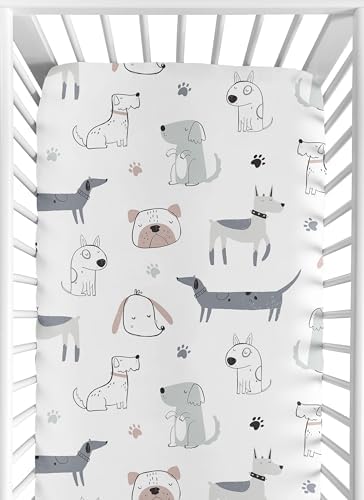 Sweet Jojo Designs Dog Boy Crib Sheet