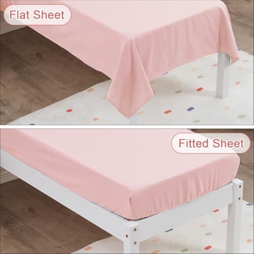 Wowelife Toddler Girl Bedding Set Light Pink