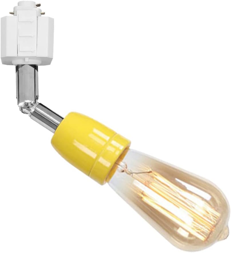 KAYYELAMP Single Circuit H Track Pendant Light E26 Base Yellow No Bulb