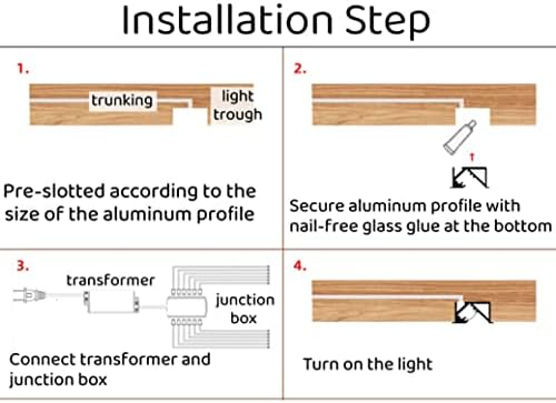 6 Pack 33ft Under Cabinet LED Light System