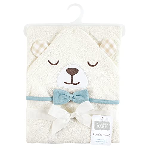 Hudson Baby Unisex Cotton Animal Face Hooded Towel