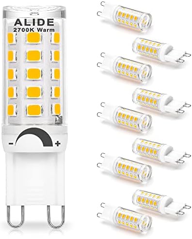 ALIDE G9 Dimmable 3W LED Bulbs 2700K Warm White 10Pack