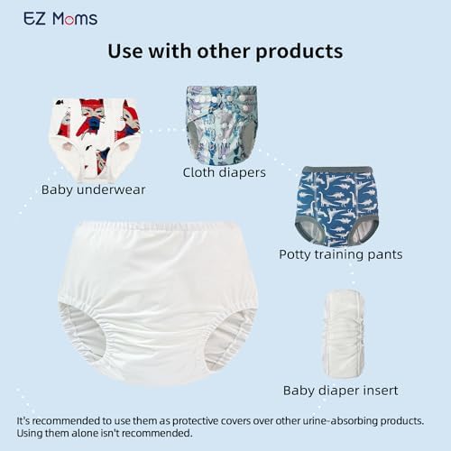 EZ Moms 4 Pack Reusable Training Pants For Toddlers 1