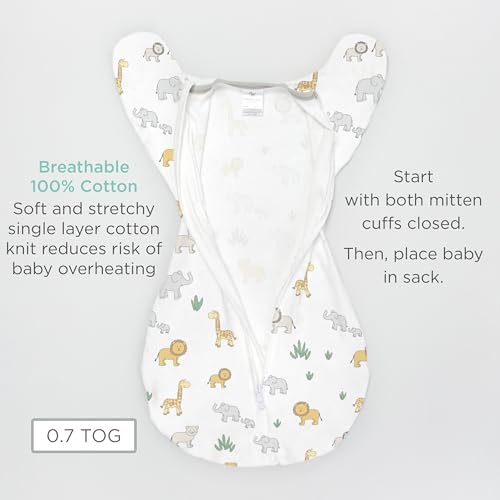 Amazing Baby Transitional Swaddle Sack - Sterling Tiny Bear 0-3 Months