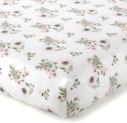 Levtex Baby Fiori Crib Sheet - 100 Cotton Floral Design