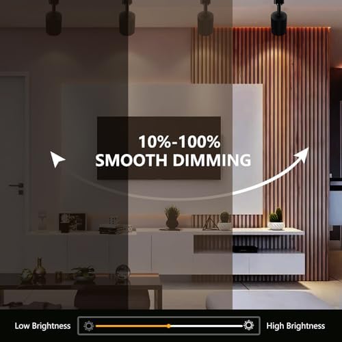 VANoopee 10W Dimmable LED Track Light Heads Black 8-Pack