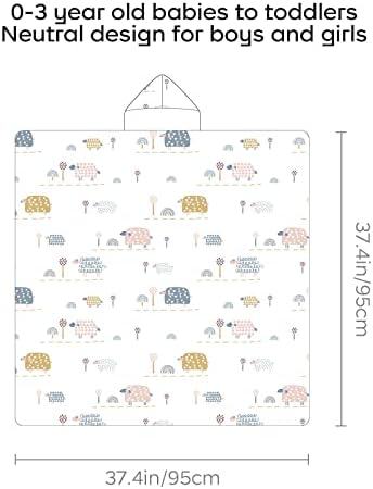 bc babycare 2-Pack Hooded Muslin Bath Towels 1