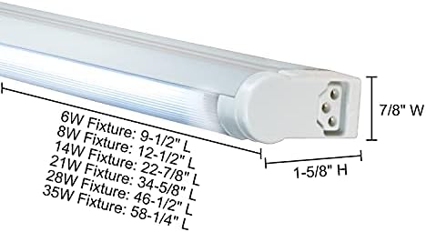 Jesco Lighting SG5A-2130-W Sleek Plus Adjustable Grounded Wall Light