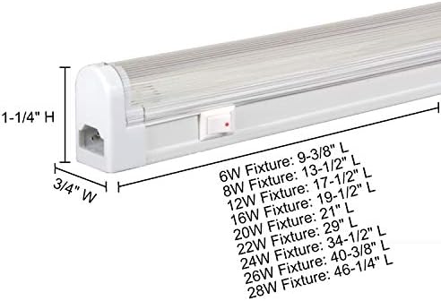 Jesco Lighting SG4-12SW64-W Sleek Plus Wall Light 1