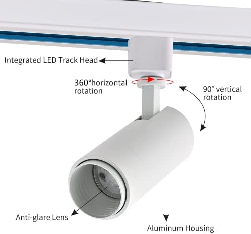 5CCT LED Track Light Heads 12W Dimmable 4Pack