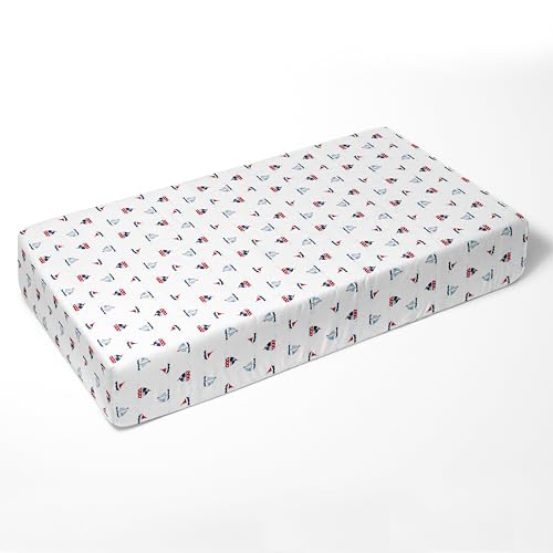 Bacati Little Sailor 100 Cotton Muslin Crib Sheets 1