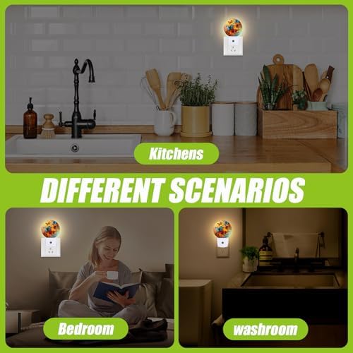 Cosharkly Colorful Butterfly Wall Night Light