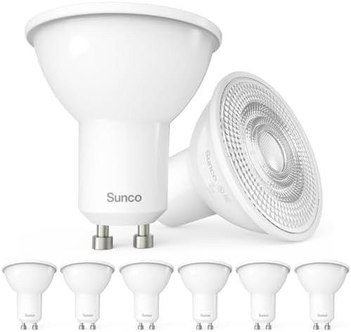 Sunco 6 Pack MR16 LED Bulbs GU10 Dimmable 55W50W