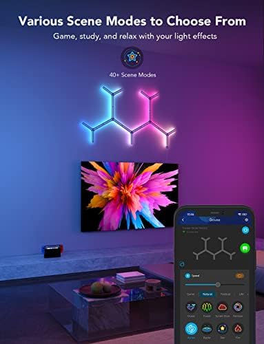 Govee Glide Y Lights 7 Pack RGBIC LED Wall Lights 1