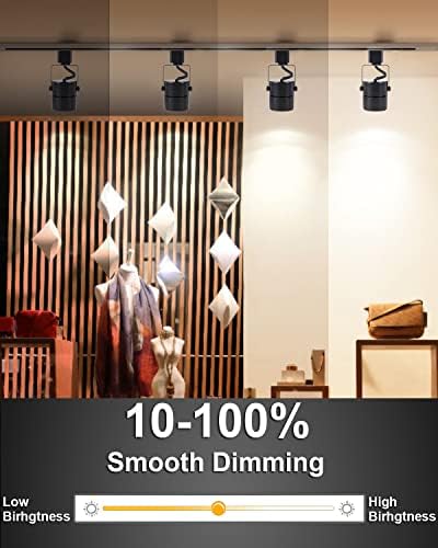 Motrackcao 10W Cool White Dimmable LED Track Light Heads 20 Pack