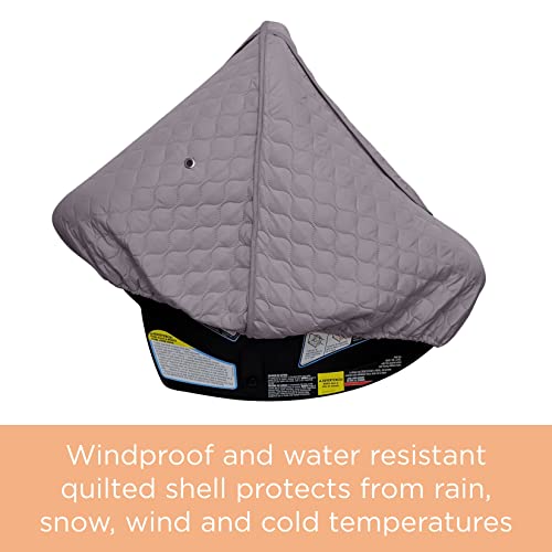 liuliuby Baby Car Seat Cover with Clear Window and Quilted Shell