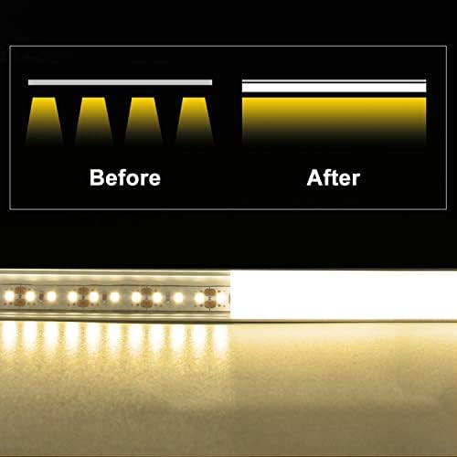 VST 6Pack 1ft Milky White LED Aluminum Channel with V Shape