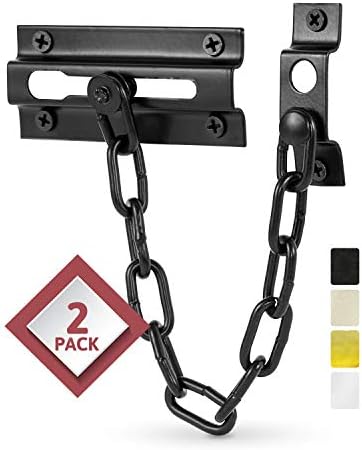 JD Jack NDrill Chain Door Guard with Lock 2 Pack