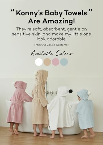 Konny Baby Hooded Towel - Ultra Soft Quick Dry
