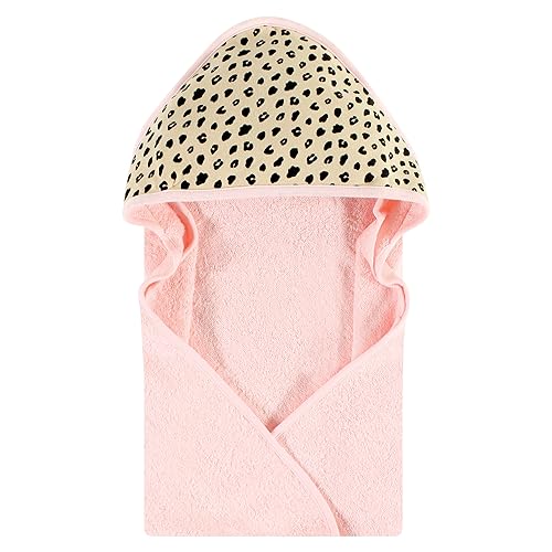 Hudson Baby Cheetah Face Hooded Towel One Size