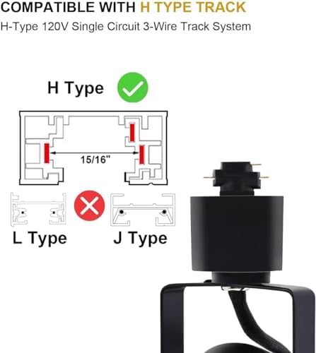 Motrackcao 10W Cool White Dimmable LED Track Light Heads 20 Pack