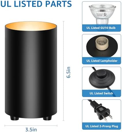 SUNVIE 2 Pack Floor Can Light with GU10 Bulbs