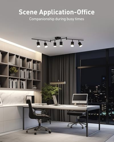 Bojim 6 Light Track Lighting Kit Modern LED Ceiling Light