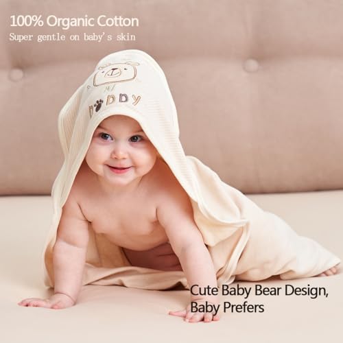 6 Pack Baby Hooded Towel and 5 Washcloths Set