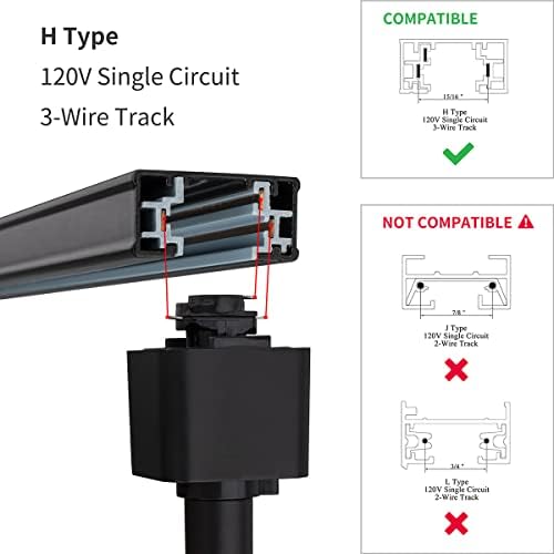 Mirrea 12 Pack LED Track Lighting Heads