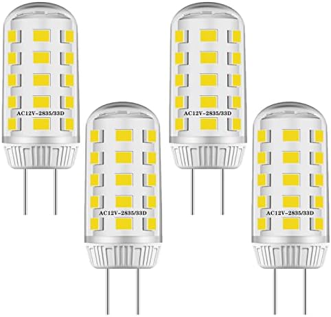 HUIMEIJIA G4 LED Bulb 3W 4pcs Warm White 3000K