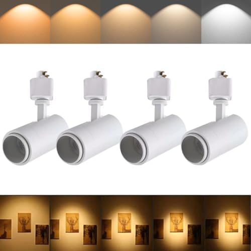 5CCT LED Track Light Heads 12W Dimmable 4Pack