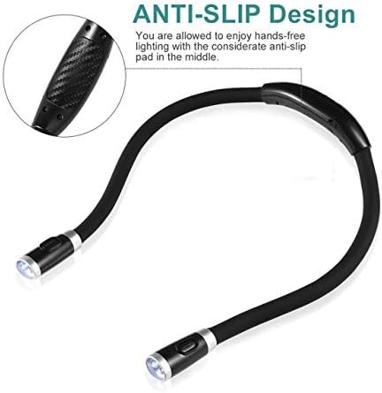 Betensh Rechargeable LED Book Light with Flexible Arm