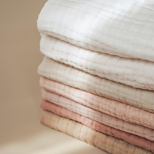 Konssy Baby Muslin Washcloths 7-Pack