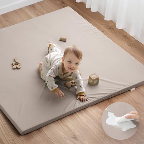 Blissful Diary Vegan Leather Baby Play Mat 50x50