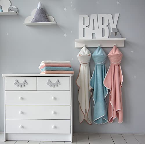 Warm Cuddles Premium Bamboo Hooded Baby Towel - White